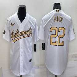 2022 MLB All-Star Nike Washington Nationals #22 Juan Soto white majestic baseball jerseys-BD