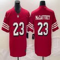 Nike San Francisco 49ers #23 Christian McCaffrey red Nike Vapor F.U.S.E. Limited Jersey 03