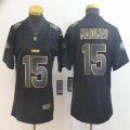 Women Nike Kansas City Chiefs #15 Patrick Mahomes black gold Color Rush Limited Jerseys