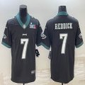 2023 NFL Super Bowl Philadelphia Eagles #7 Haason Reddick black Color Rush Limited Jersey