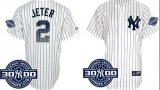 New York Yankees 2 Derek Jeter white new jersey