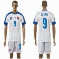 2015-2016 Slovakia team SESTAK #9 soccer jersey white home