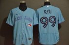 Nike Toronto Blue Jays #99 Hyun-Jin Ryu skyblue Flexbase Authentic Collection Jersey-WL