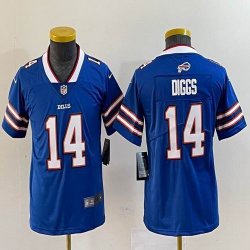 Youth Nike Buffalo Bills #14 Stefon Diggs Blue Color Rush Limited Jersey