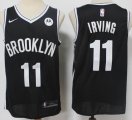 Nike logo Brooklyn Nets #11 Kyrie Irving Black NBA Jerseys -S8