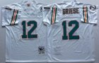 Miami Dolphins #12 Griese White Throwback Jersey