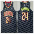 Atlanta Hawks #24 Fernando black nba basketball jerseys