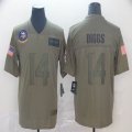 Minnesota Vikings #14 Stefon Diggs Nike Olive 2019 Salute to Service Limited Jersey