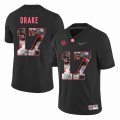 Custom Alabama Crimson Tide #17 Kenyan Drake black fashion college football jersey