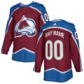 Custom Adidas Colorado Avalanche red hockey jersey