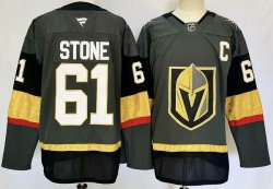 Vegas Golden Knights #61 Mark Stone gray hockey Jersey