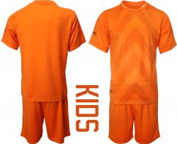 2023 Puma jujube orange goalkeeper kid soccer jerseys