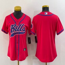 Youth Nike Buffalo Bills red baseball jerseys Joint name-BD