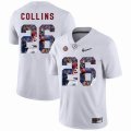 Custom Alabama Crimson Tide #26 Landon Collins white fashion college football jersey