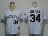 Colorado Rockies 34 BELISLE white MLB jerseys