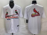 Nike New St.Louis Cardinals blank white majestic Baseball Jersey Color font