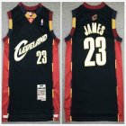 Cleveland Cavaliers #23 LeBron James throwback black nba basketball jersey-XD