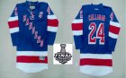 2014 stanley cup Rangers #24 Ryan Callahan Blue NHL Jerseys (C Patch)