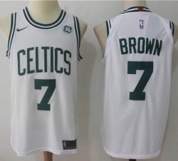 Nike Boston Celtics #7 Jaylen Brown white NBA basketball Jersey