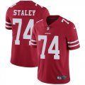 San Francisco 49ers #74 Joe Staley nike red Color Rush Limited Jersey