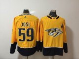 Adidas Nashville Predators #59 Roman Josi yellow hockey jersey