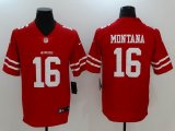 Nike San Francisco 49ers #16 Joe Montana red color Rush Limited Jersey