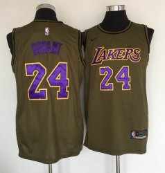 Los Angeles Lakers #24 Kobe Bryant Green nike nba jersey