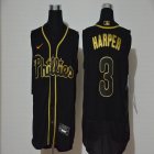 Nike Philadelphia Phillies #3 Bryce Harper black Flexbase Authentic Collection Jersey-WL