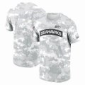 Seattle Seahawks Nike Arctic Camo 2024 Salute To Service Performance T-Shirt