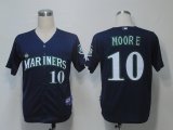 MLB Jerseys Seattle Mariners 10 Moore Blue