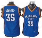 Oklahoma Thunder 35 Kevin Durant blue nba children jersey