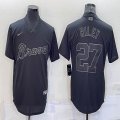 Nike Atlanta Braves #27 Austin Riley black majestic baseball jerseys-BD