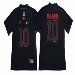 Alabama Crimson Tide #10 AJ McCarron black College Football Limited Jersey