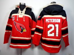 Arizona Cardinals #21 Patrick Peterson red nfl Hooded Sweatshirt