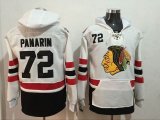 Chicago Blackhawks #72 Panarin white NHL Hooded Sweatshirt