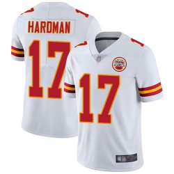 Nike Kansas City Chiefs #17 Mecold Hardman white Color Rush Limited Jerseys