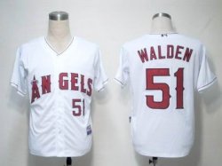 Anaheim Angels #51 WALDEN white MLB Jerseys