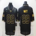 Nike Houston Texans #99 J.J. Watt black throwback Salute To Service Limited Jersey-BD