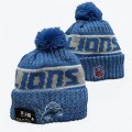 2024 Detroit Lions blue gray NFL Sports Cuffed Knit Hats