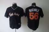 Florida Marlins #56 BUEHRLE Black MLB Jerseys