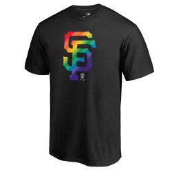 Men\'s San Francisco Giants Fanatics Branded Pride Black T-Shirt