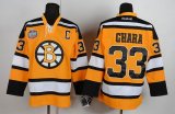 Boston Bruins 33# Chara Yellow new hockey jerseys