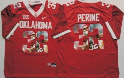 Oklahoma Sooners #32 Samaje Perine red fashion college football jersey