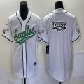 Nike Philadelphia Eagles blank white baseball jerseys Joint name-BD 06