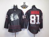 Chicago Blackhawks #81 Marian Hossa Black NHL Jerseys