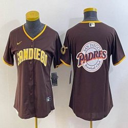 Youth Nike San Diego Padres blank brown majestic baseball jerseys big logo