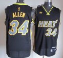 Adidas Miami Heat #34 Ray Allen Black NBA Revolution 30 Jerseys