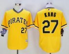 2016 Pittsburgh Pirates #27 Jung-ho Kang yellow Flexbase Authentic Collection Jersey