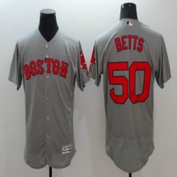 2016 Boston Red Sox #50 Mookie Betts gray Flexbase Authentic Collection Jersey