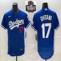 Nike Los Angeles Dodgers #17 Shohei Ohtani blue Flexbase Authentic Collection Jersey